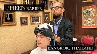 ASMR 방콕 호텔식 고급 바버 서비스 | PHEEN | Bangkok's premium hotel barber service