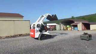 2007 Bobcat T190 K Series Rubber Track Skid Steer Loader Cab Heat Air New Tracks For Sale Kubota
