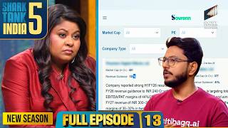 Shark Tank India S5 | Full Episode 13 | Sovrenn और Multibagg AI का Stock Battle! | New Season