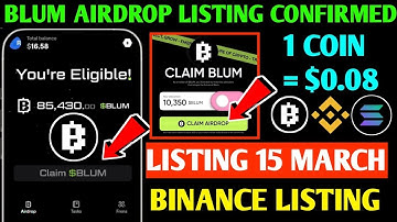 Blum Token Allocation & Withdrawal | Blum Listing Date | Blum Airdrop Price | Blum TGE Date Out