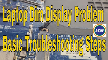 Laptop Dim Display Repair Troubleshooting Steps| LCIIT Laptop Repairing Institute Delhi