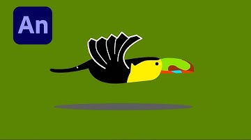 Adobe Animate #14: How To Animate A Bird Flying? Flapping Wings and Blinking Eyes