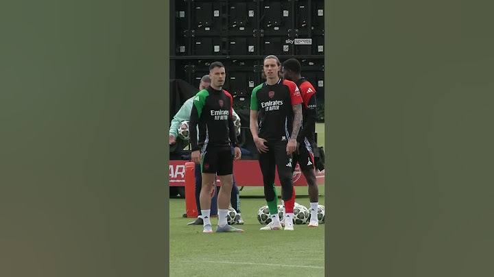Riccardo Calafiori back in Arsenal training ahead second leg against PSG!