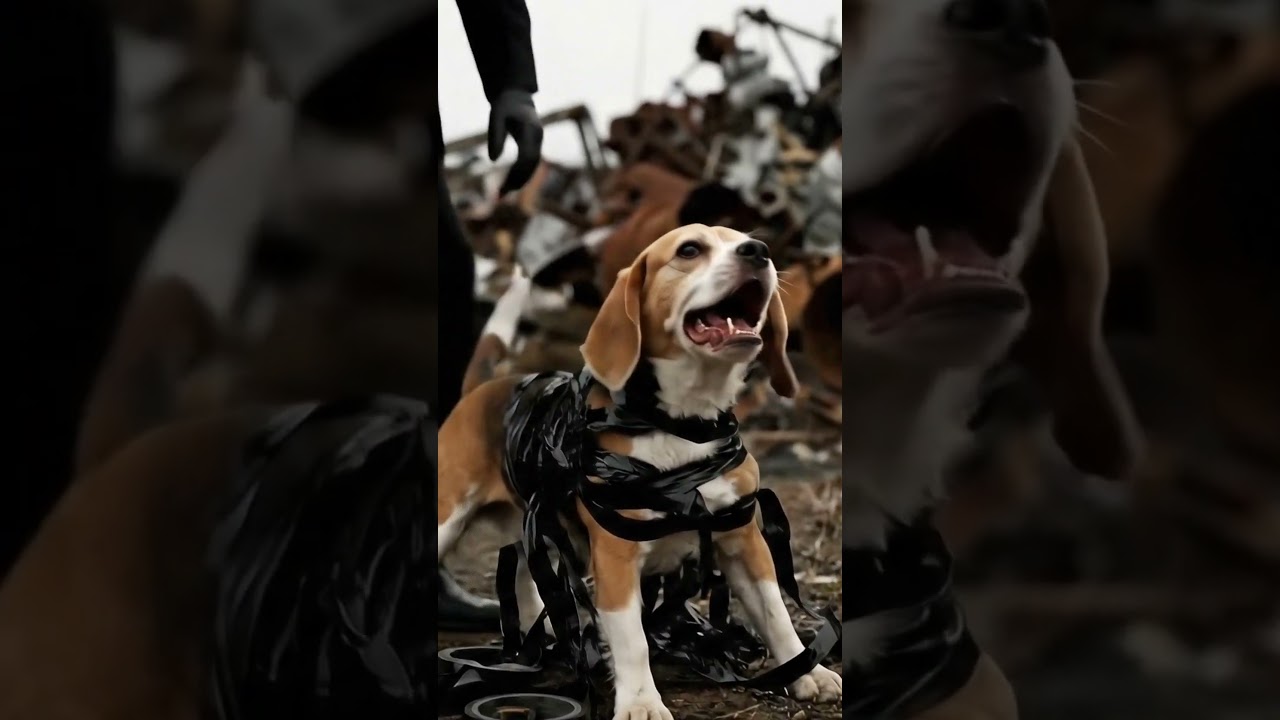 Mysterious Stranger Rescues Trapped Beagle from Junkyard