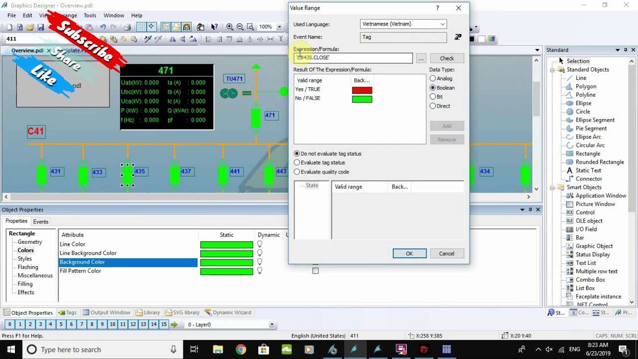 [TRAINING WINCC] PART 6: Ứng dụng thuộc tính Template, TagPrefix ...