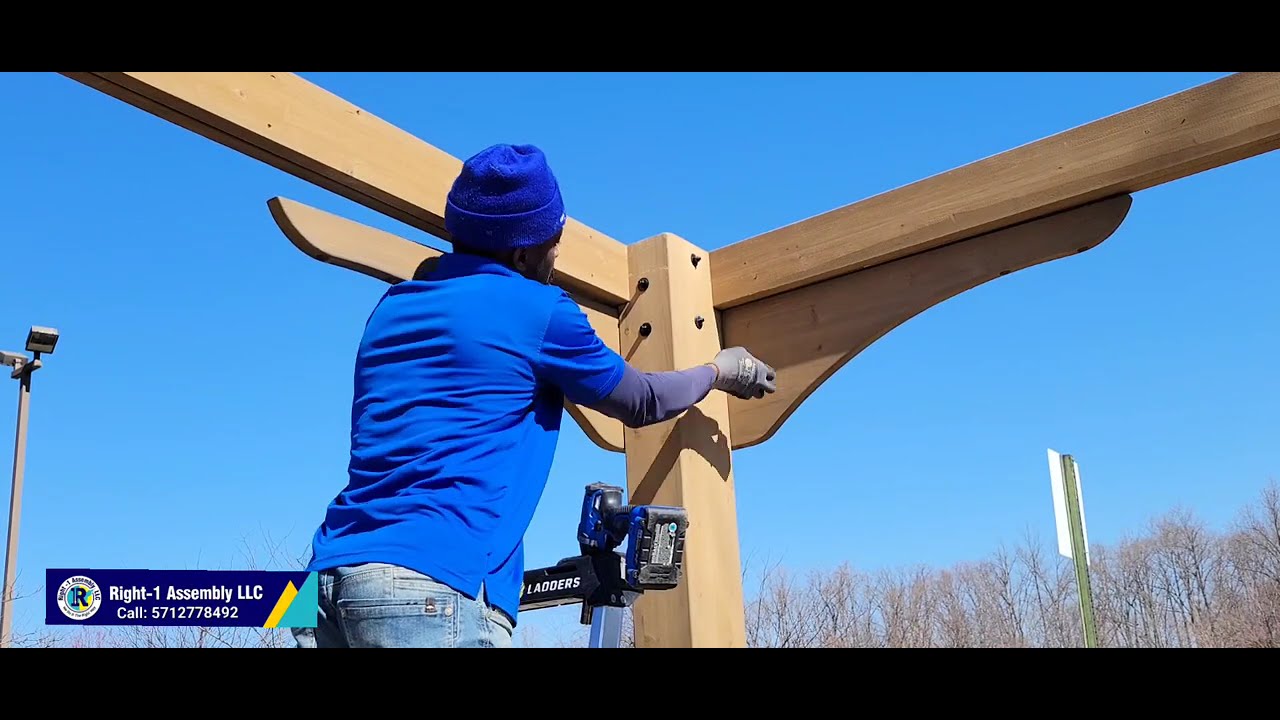 Yardistry 12' X 14' Grand Gazebo with Aluminum Roof Assembling by