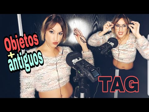 ASMR |😎 TAG MIS 3 OBJETOS + ANTIGUOS - Susurros y tapping