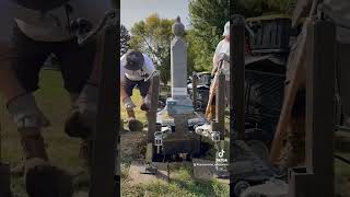 Grave of Otto Borchardt 1896-1909 #gravestone #restoration #graveyard #cemetery #timelapse