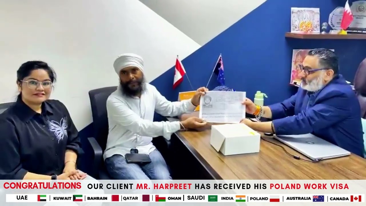 🌍 Mr. Harpreet's Journey to Poland | A New Global Career Opportunity Begins
