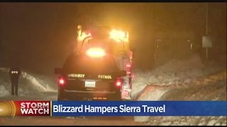 Interstate 80 Remains Closed As Blizzard Pounds Sierra