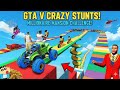 SHINCHAN AND FRANKLIN TRIED THE IMPOSSIBLE SPIRAL COLOURFUL RAMP TUNNEL CHALLENGE GTA 5 GAMING