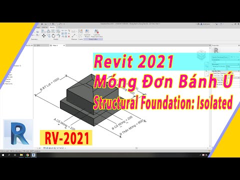 Tự Học Revit 2021 Tạo Family Móng Đơn Bánh Ú Đúng Tâm Parameter