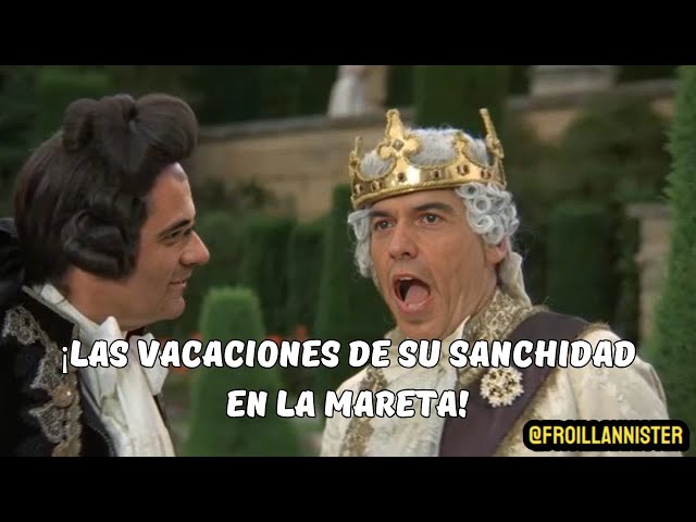 Mientras España se derrumba, Pedro Sánchez disfruta de sus vacaciones en el  palacio de la Mareta - YouTube