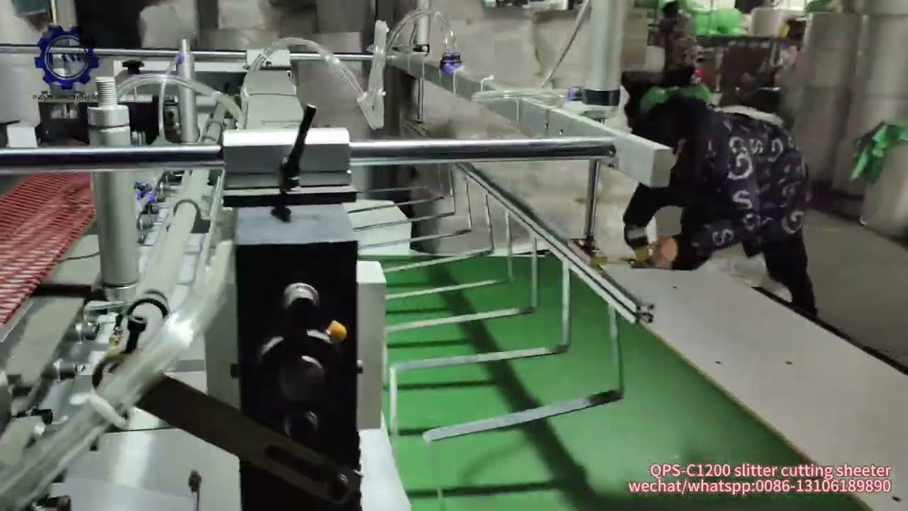 one sheeter machine automatically slitting and cutting air bubble film/epe foam sheet effectively