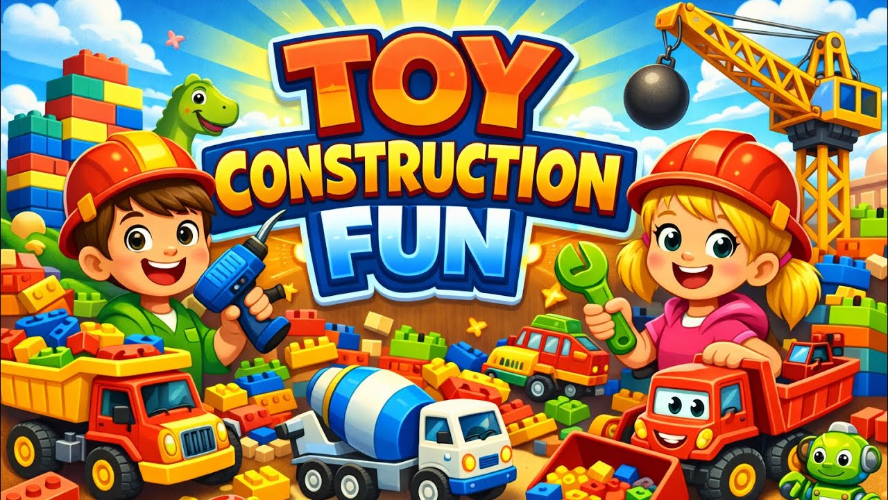 TOY CONSTRUCTION FUN || BUILD THE BRIDGE!