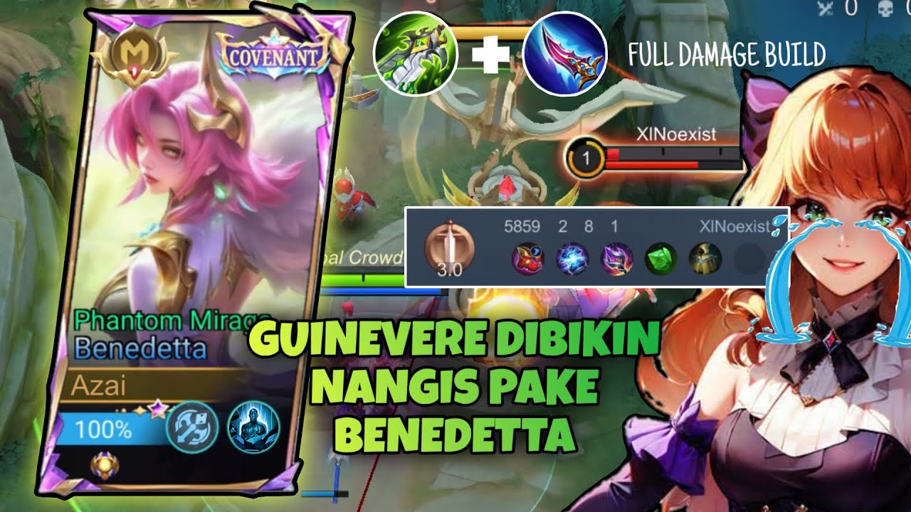 🔥 Benedetta vs Guinevere | Epic 1v1 Outplay di EXP Lane - MobileLegends