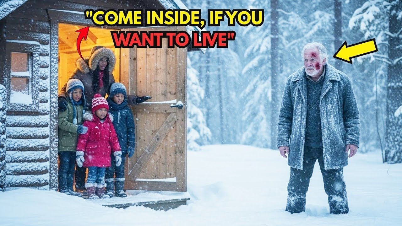 Single Black mom, helps an old man Stranded in the cold,— He Froze, when he saw her birthmark