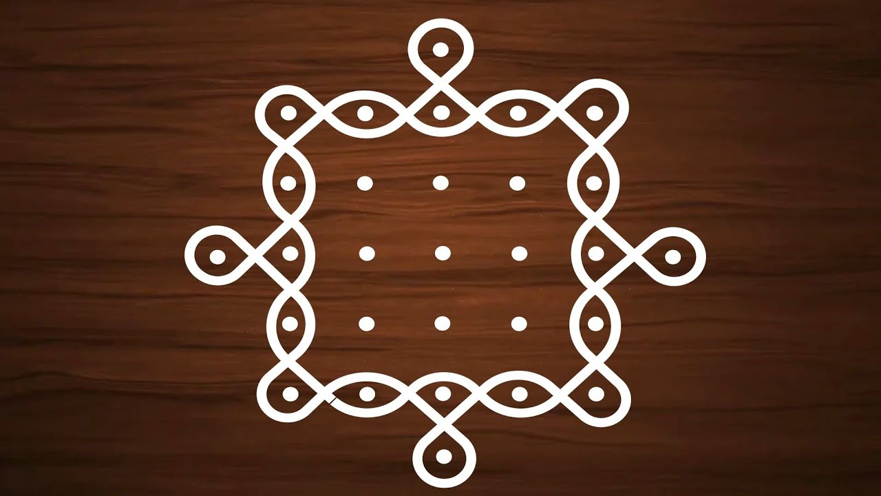 Chukki rangoli designs | unique rangoli | festival rangoli 