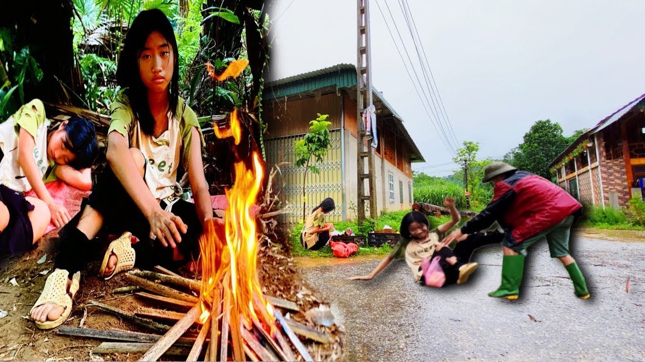 Orphaned girl built a shack to sleep in the rain and scavenge for a ...