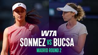 Zeynep Sonmez Vs Cristina Bucsa  2026 Madrid Round 2  Wta Match Highlights