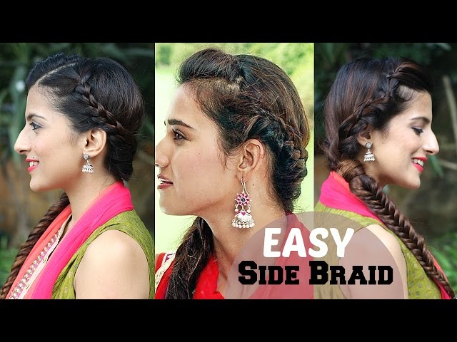 EASY HAIRSTYLE with Saree | Jennifer Winget Hairstyle | Wedding/ Party  Hairstyles for Girls - YouTube