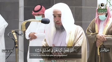 (سورة الفيل)..تلاوة مختارة لفضيلة الشيخ أ.د.⁧  فيصل غزاوي -حفظه الله-.