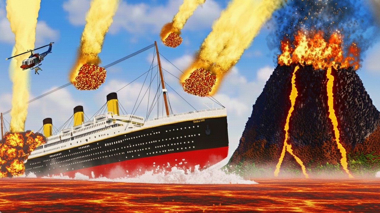 Volcano Eruption Destruction | Teardown Movie