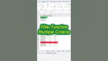 Filter Multiple Criteria LIKE A PRO!
