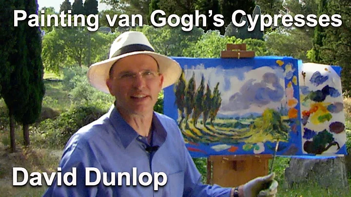 Painting van Gogh's Cypresses with Emmy Award wini...