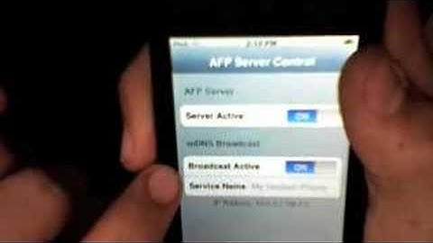 How to accsess your ipod with AFTPd