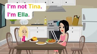 Lady Ella - Simple English Story - Comedy Animated Story - Ella English