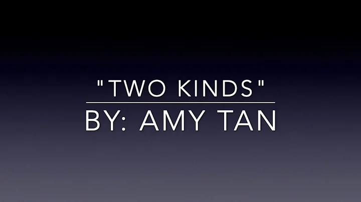 "Two Kinds" by Amy Tan Audiobook Recording