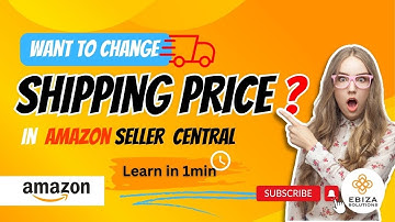 A Step-by-Step Guide on Changing Shipping Charge 💲🚚Settings in Seller Central- @ebizasolutions