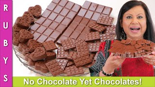 No Chocolate! Affordable 4 Simple Ingredient Homemade  Chocolates Recipe in Urdu Hindi  RKK