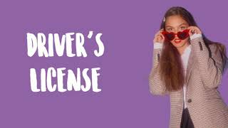 olivia rodrigo - driver's license | lyrics