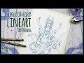 Traditional Lineart Tutorial •  Amunet • Micron Pen Inking