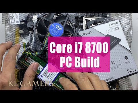 intel Core i7 8700 ASUS PRIME B365M-A PNY SSD Office Desktop Build