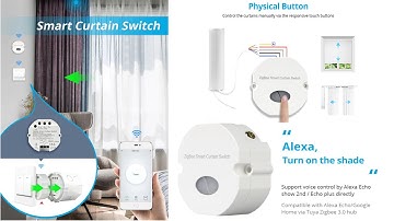 Zigbee Smart Curtain Switch Google Alexa Control WIFI