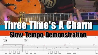 How to play Three Time&#39;s A Charm  - Stray Cats -（With TAB) #briansetzer #straycats #rockabilly