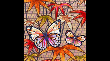 Zen Color Paint by Numbers app Butterfly  and Flowers Mosaic #hard #relax #colouring