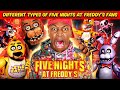 Different types of five nights at freddys fans