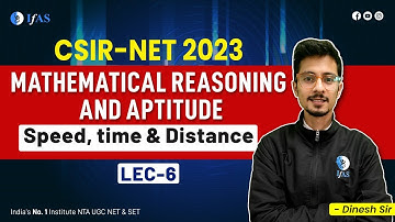 Speed Time & Distance Mathematical Reasoning And Aptitude | IFAS