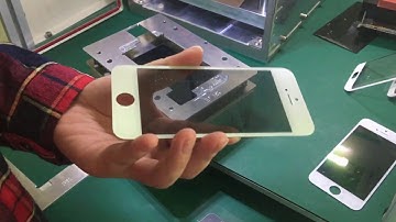 iPhone 6s 7 Polarizer film Replace Laminating on phone lcd glass -YMJ OCA Vacuum Laminating Machine