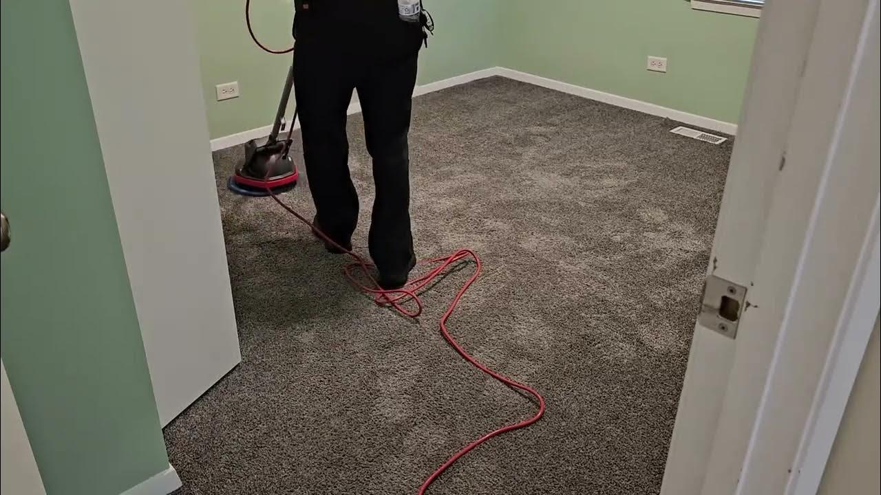VLM cleaning 3 rooms of carpet and an area rug. Using an oreck orbiter