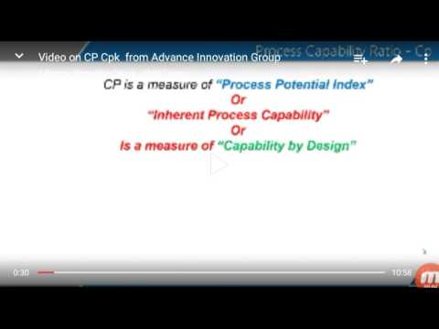 process capability index