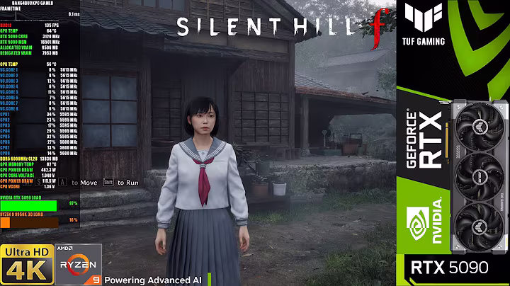 RTX 5090 - Silent Hill F, Epic Lumen Settings, DLSS 4K