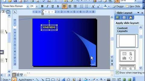 PowerPoint 2003 Tutorial Inserting a Text Box Microsoft Training Lesson 6.3