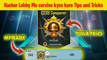 How To Survive In Hacker lobby Tips and Tricks 🥵|| Solo Conqueror Tips and Tricks 💥