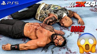 WWE 2K24 - The Rock vs. Roman Reigns - WrestleMania XL Dream Match | PS5™ [4K60]