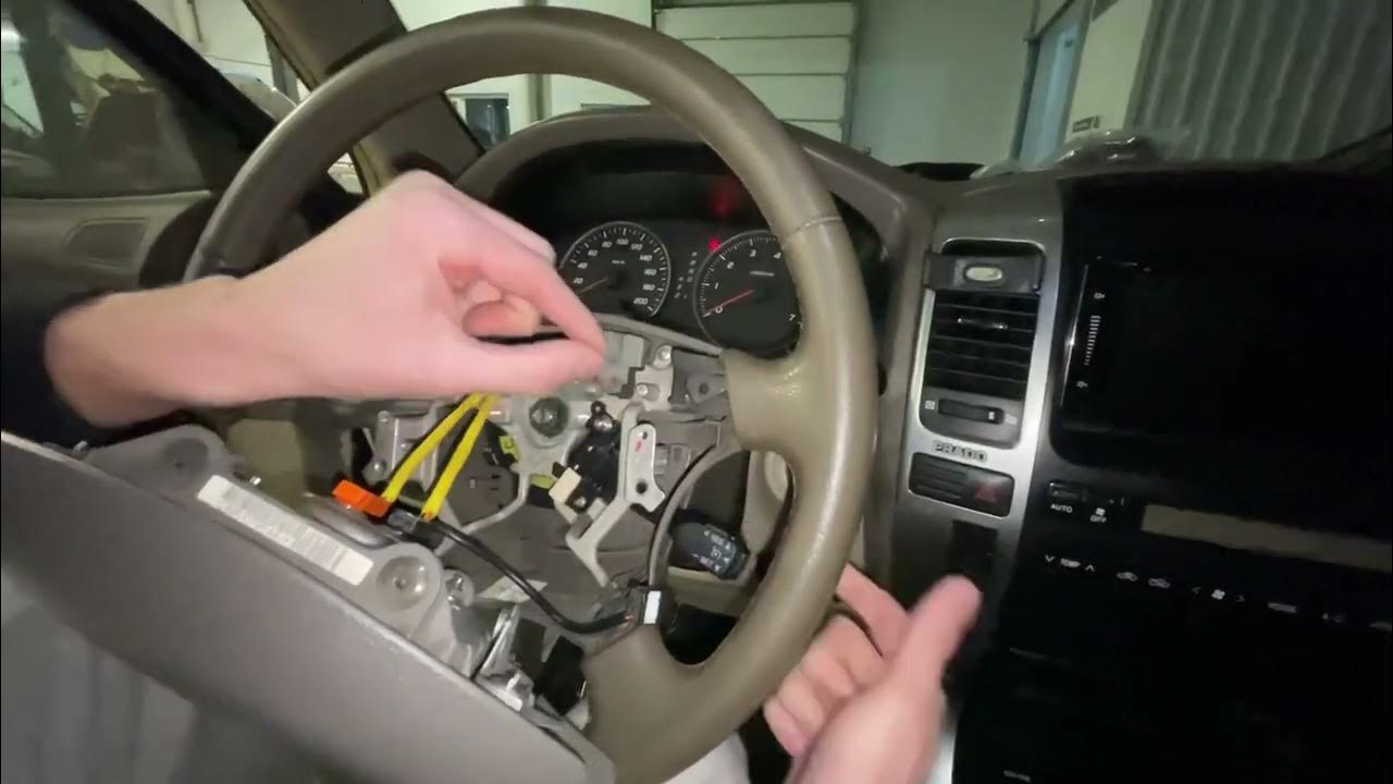 Снятие и установка руля Toyota Land Cruiser Prado 120 - YouTube